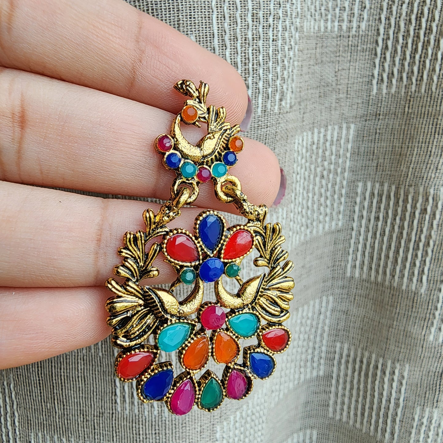 Antique Gold Afghan Jhumke