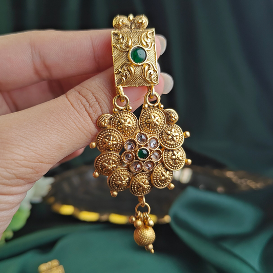 Nighat Matt Gold Earrings