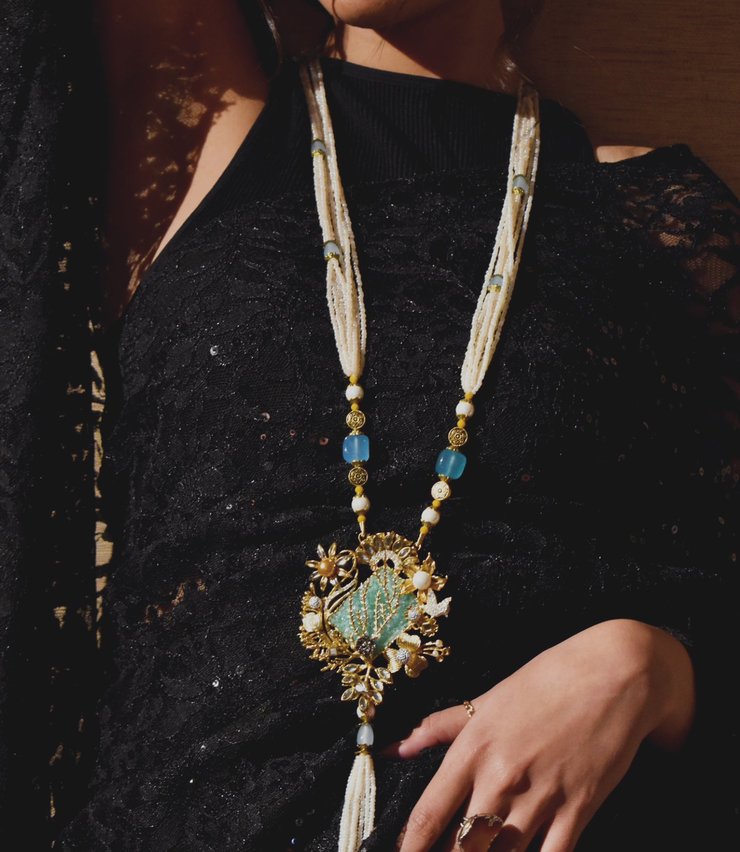 Cyan Coastal Designer Maala