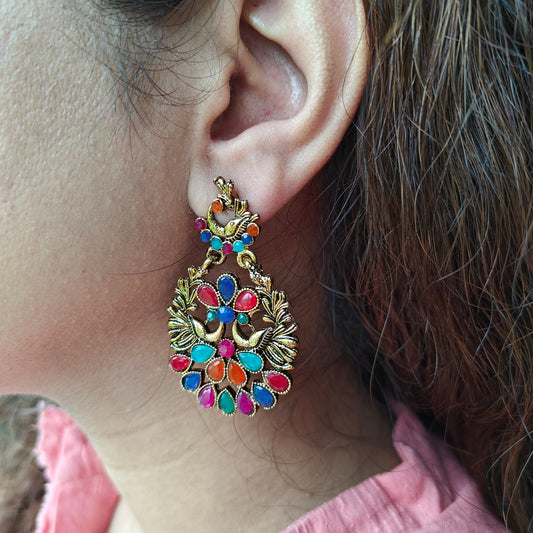 Antique Gold Afghan Jhumke