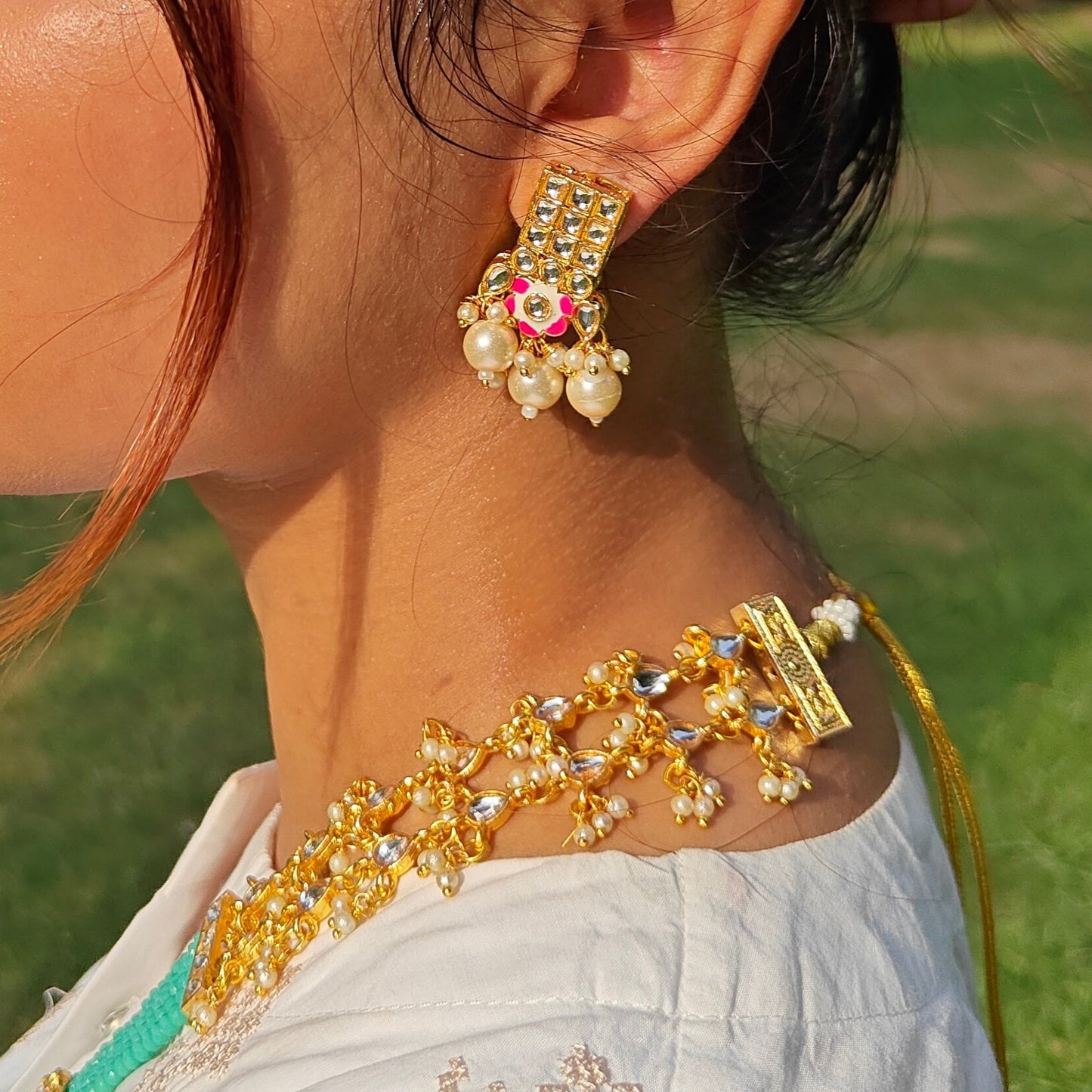 Ferozi Indian Beaded Maala Set