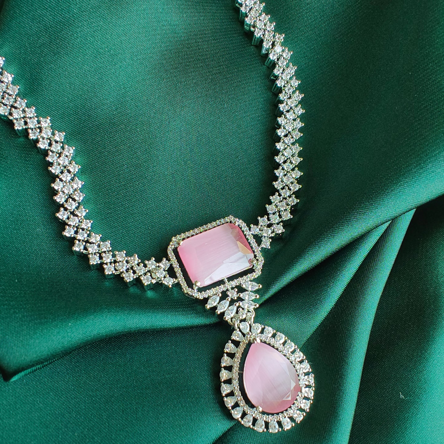 Soft Rose Silver Set
