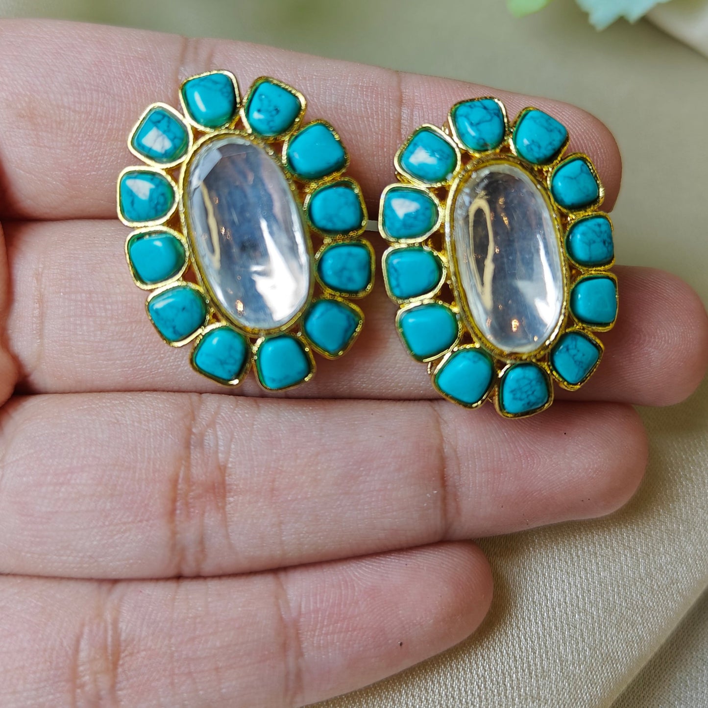 Feroza Kundan Studs