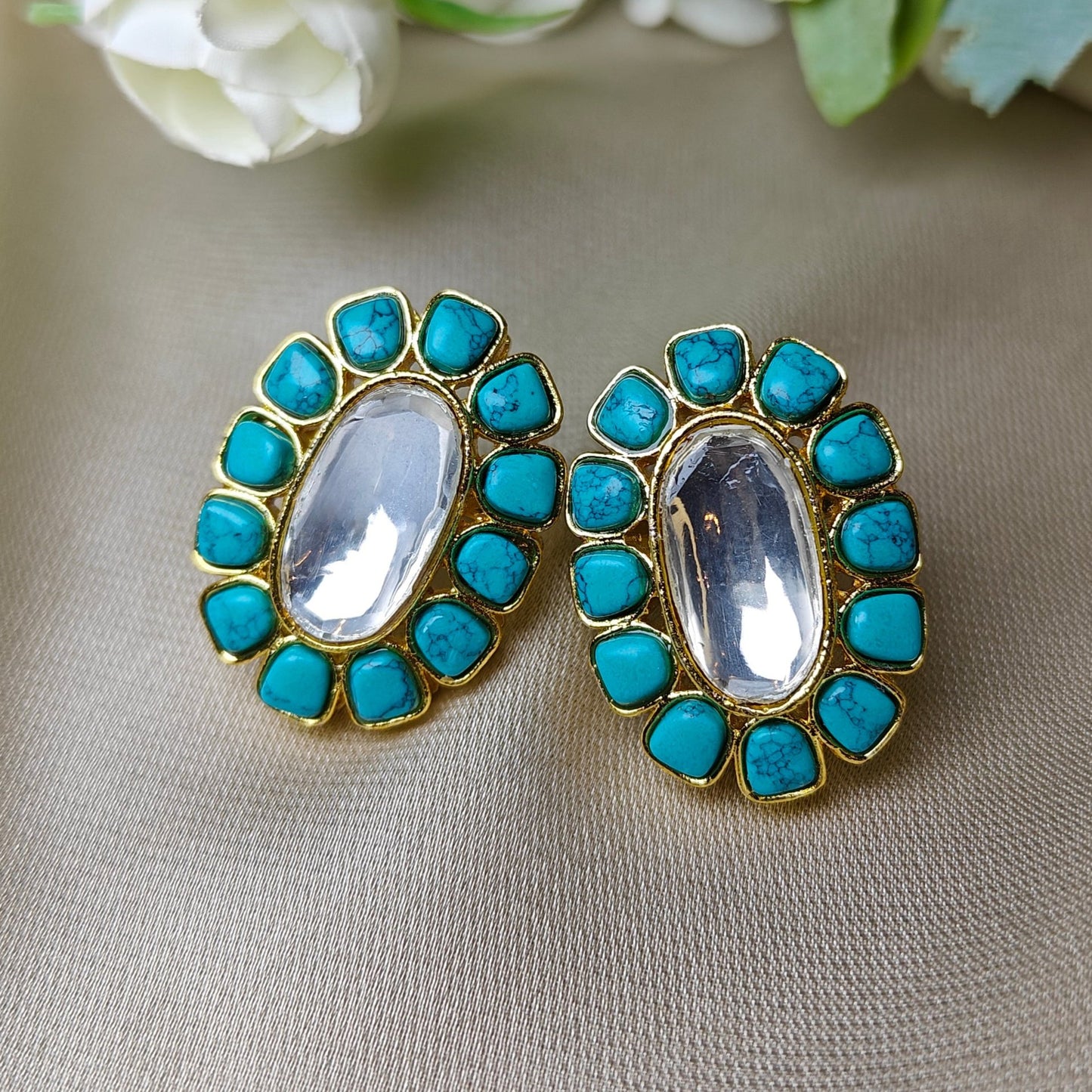 Feroza Kundan Studs