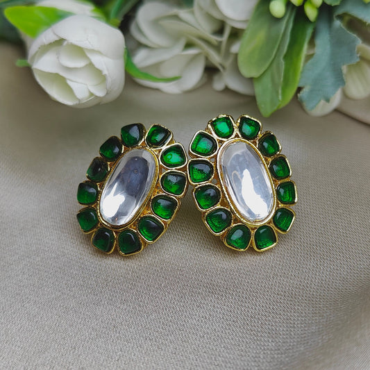Zumurrud Kundan Studs