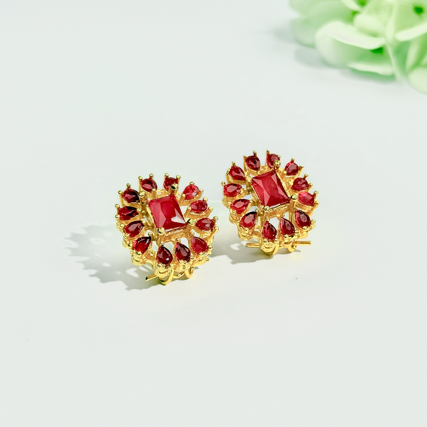 Scarlet Radiance Earrings