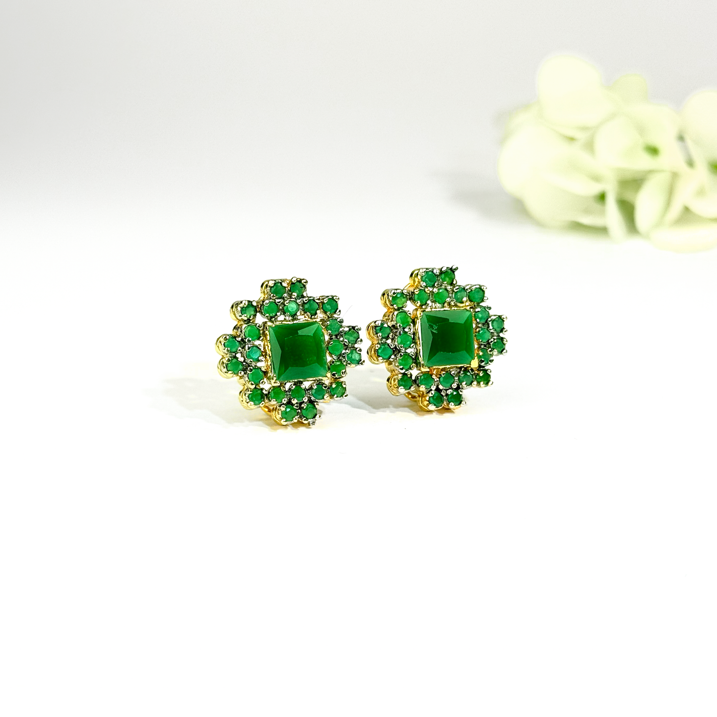 Jade Luxe Studs