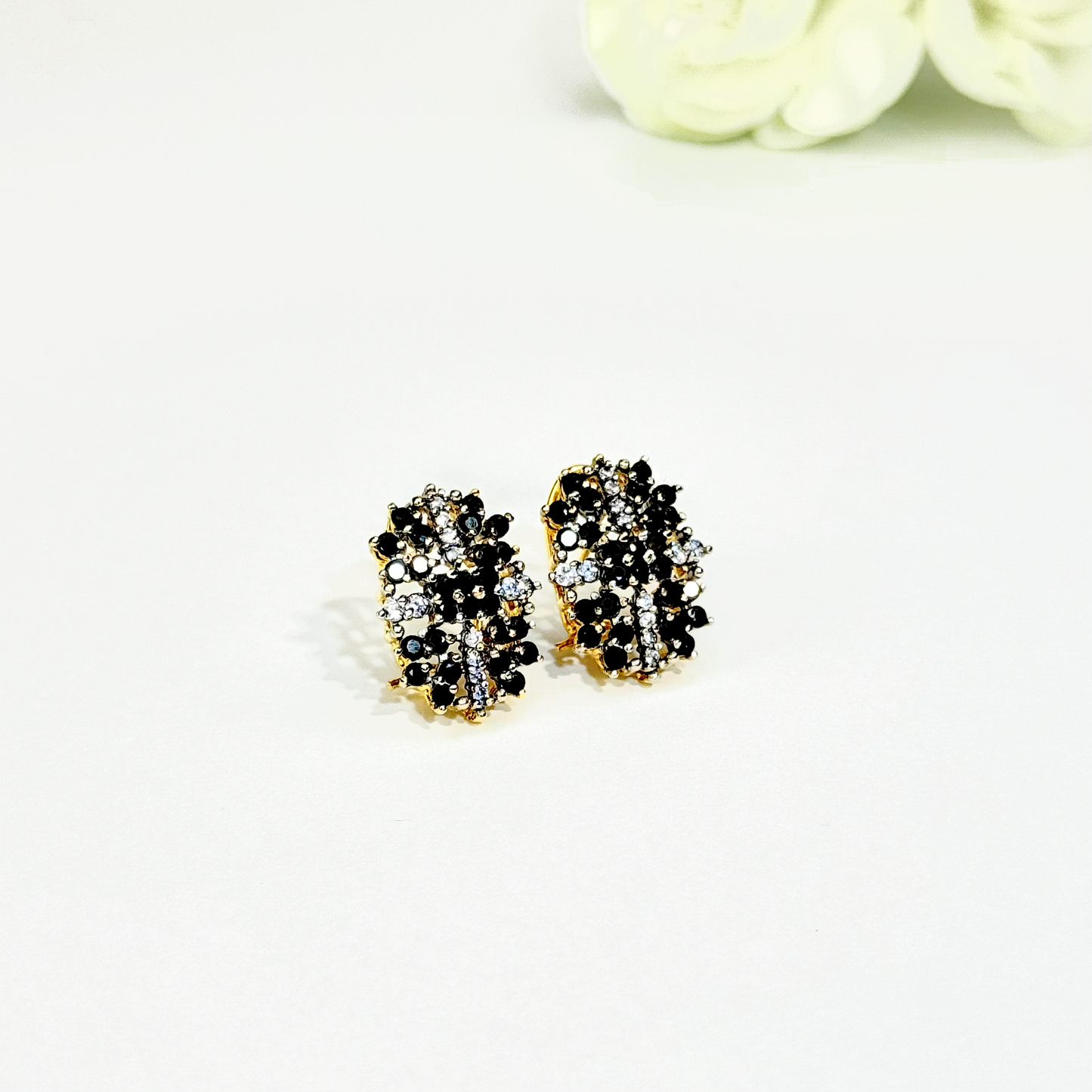 Midnight Cluster Stud Earrings