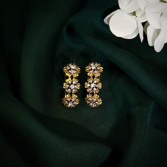 Golden Bloom Stud Earrings