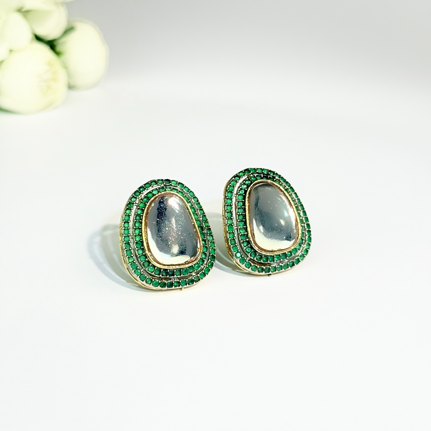 Emerald Zircon Reflections