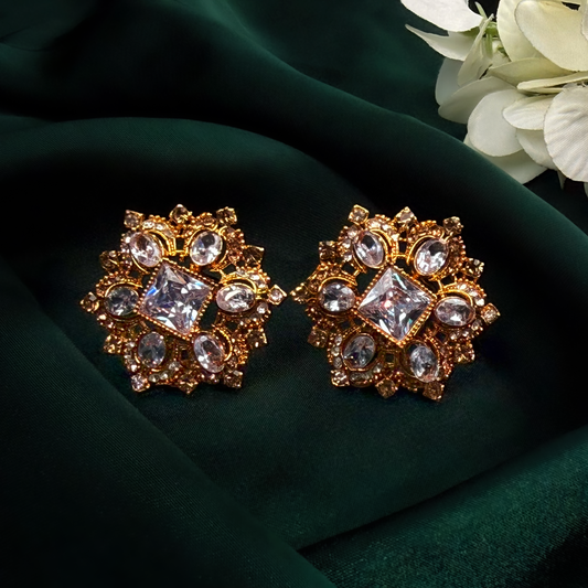 Crystal Empress Stud Earrings