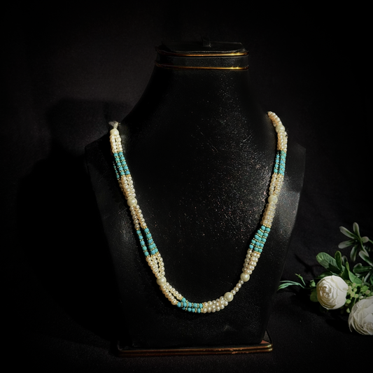 Turquoise Pearl Harmony Maala