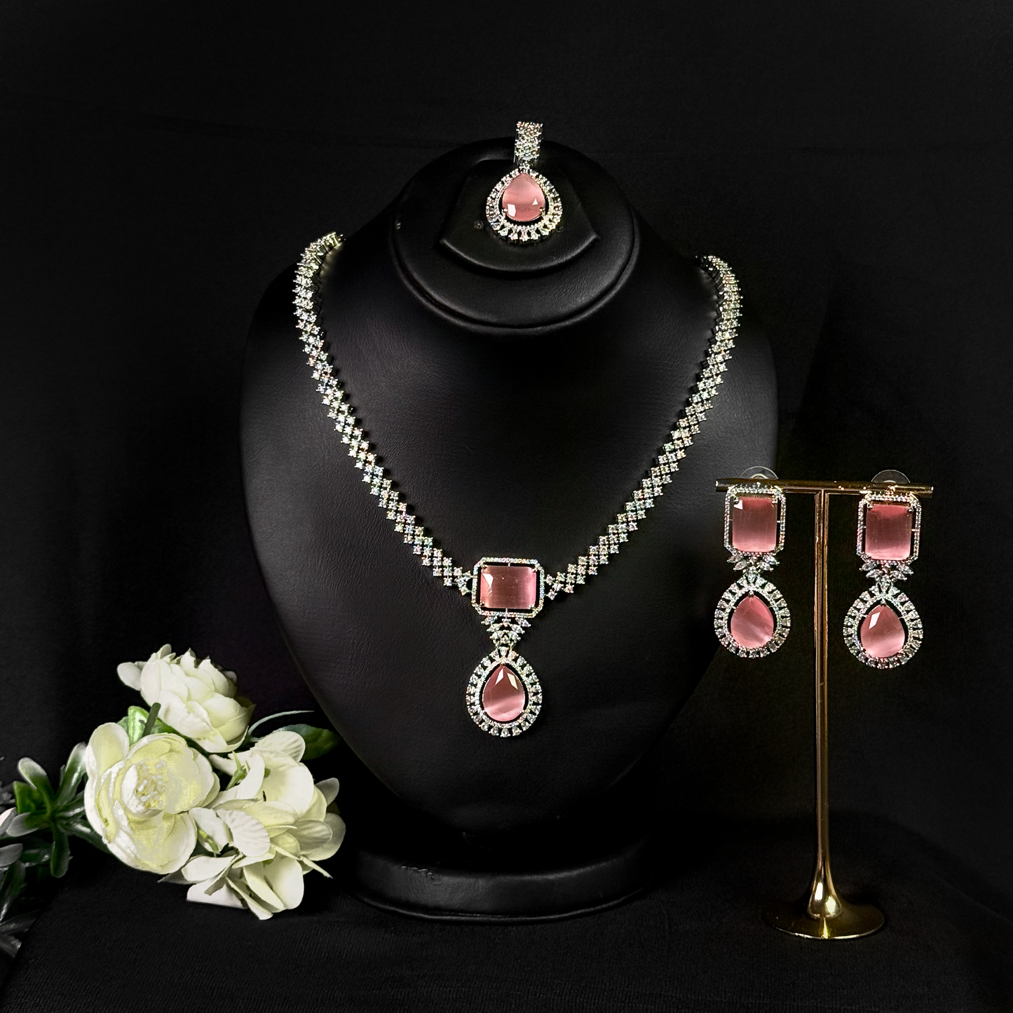 Soft Rose Silver Set