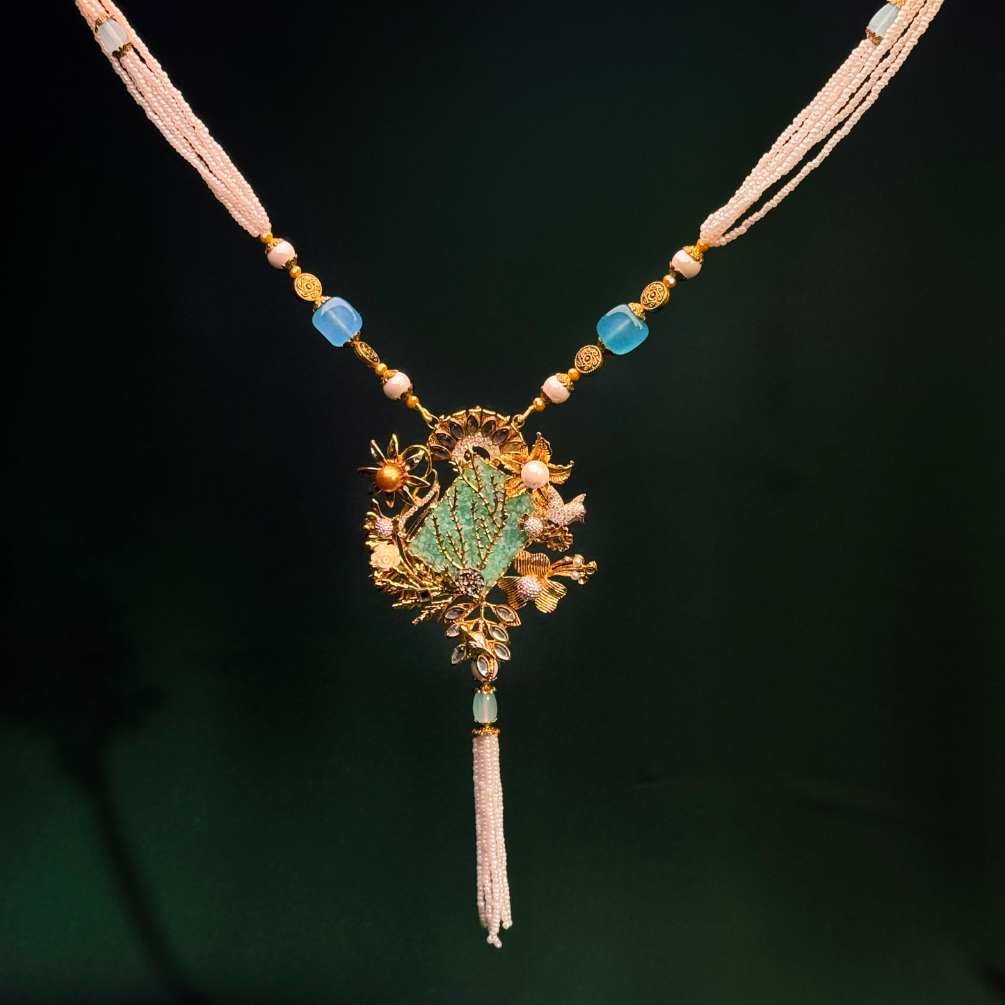 Cyan Coastal Designer Maala