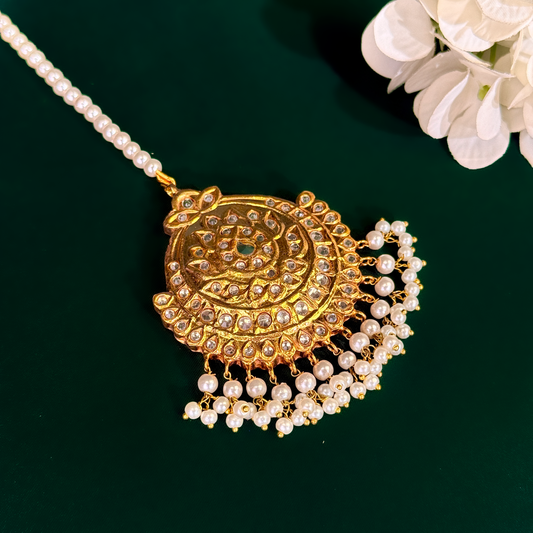 Maharani Pearl Kundan Teeka