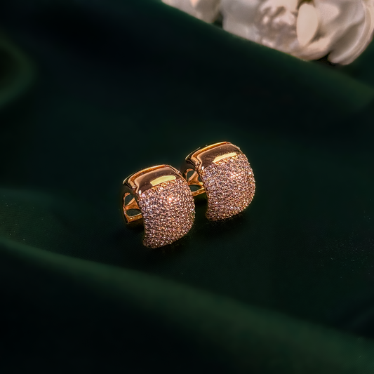 Emerald Pearl Cascade Studs