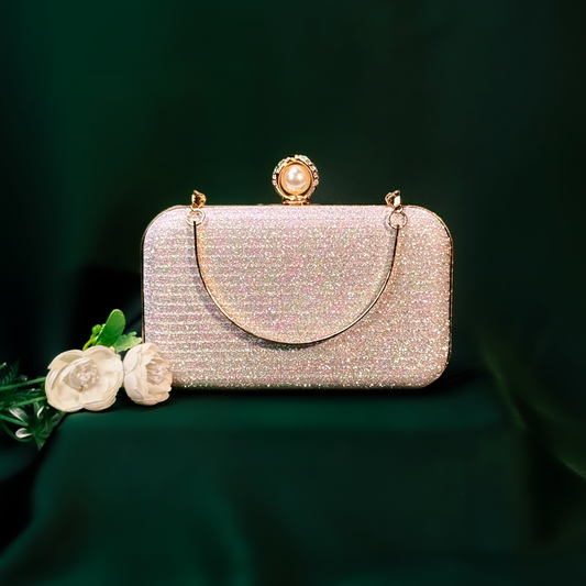 Rose Gold Lux Clutch