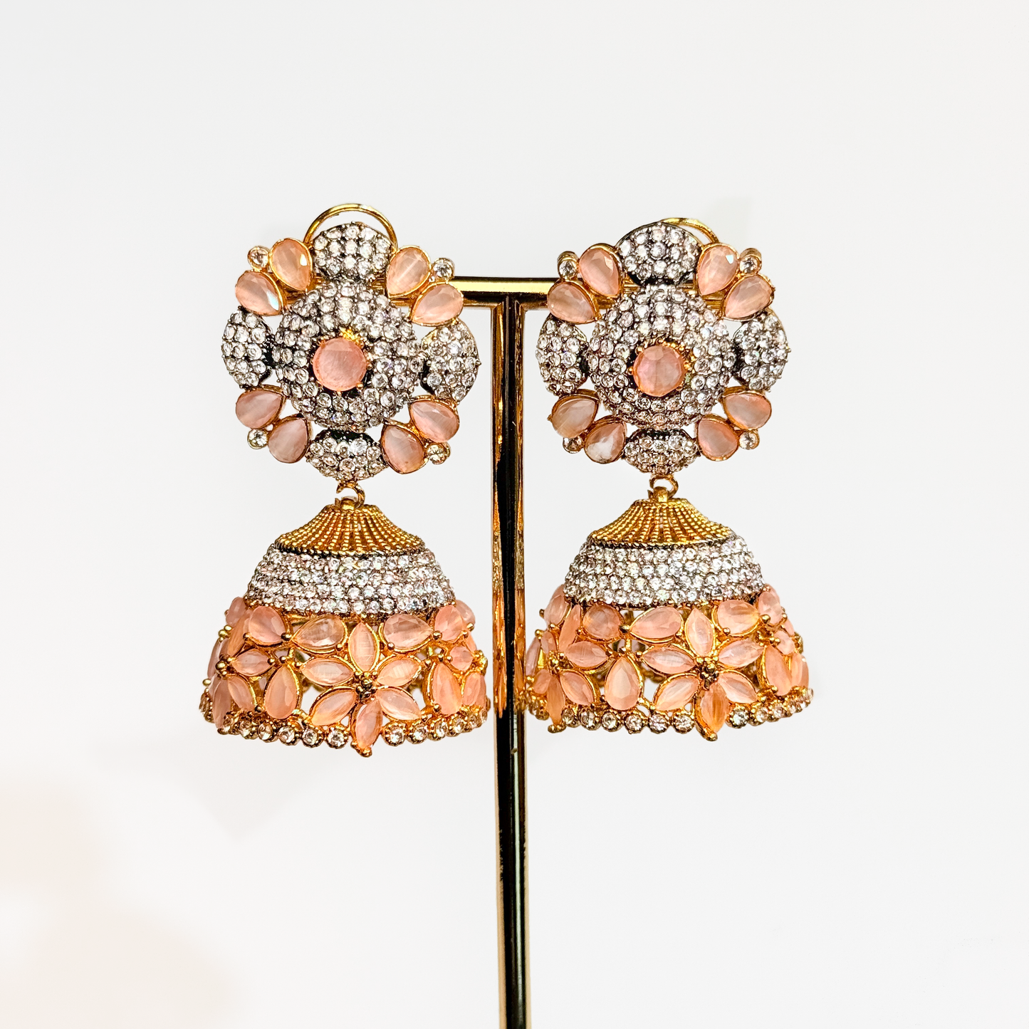 Blush Lotus Jhumkay