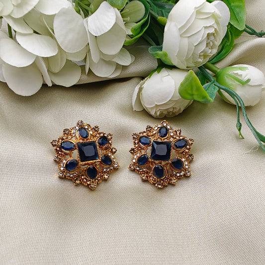 Sapphire Zircon Studs