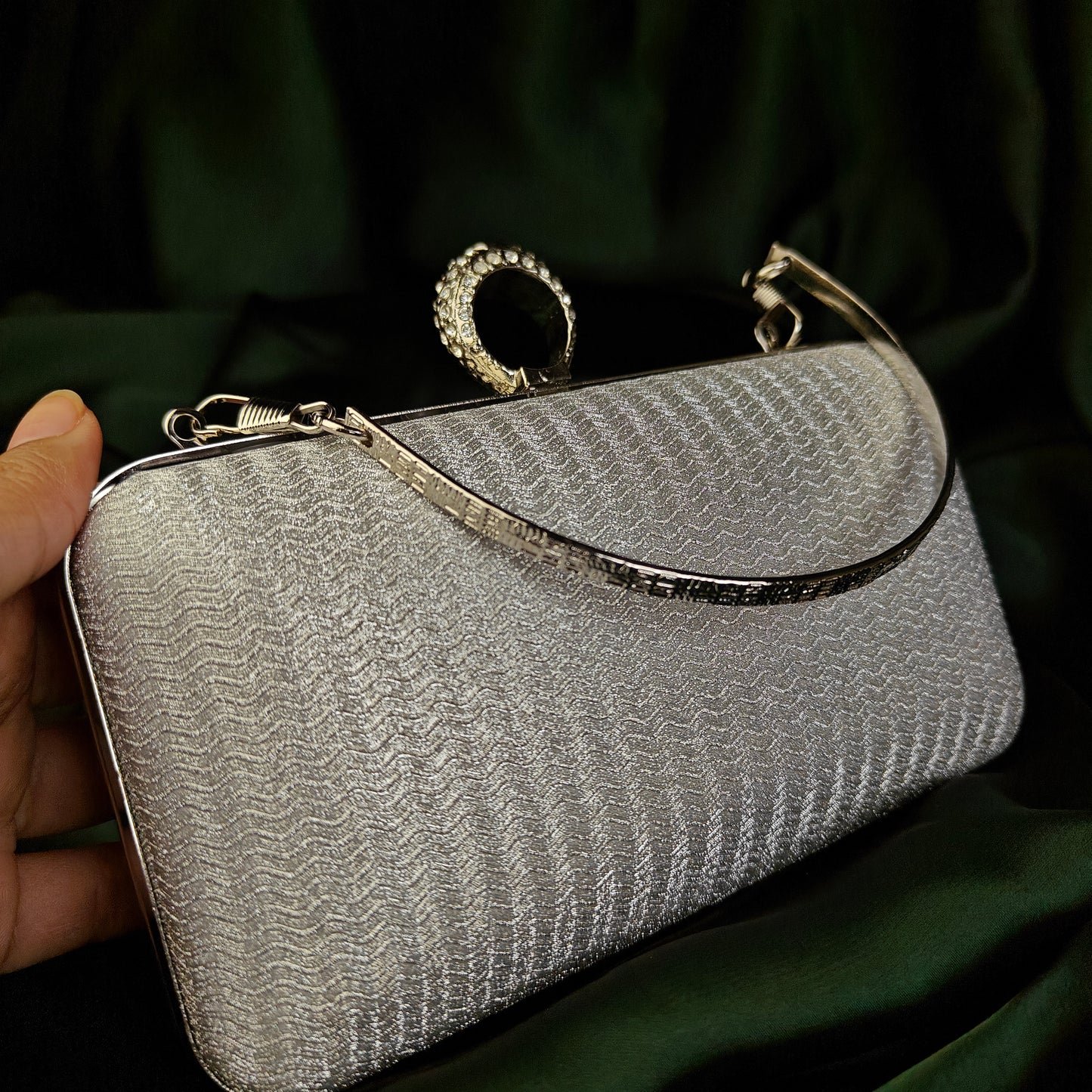 Silver Starlight Clutch