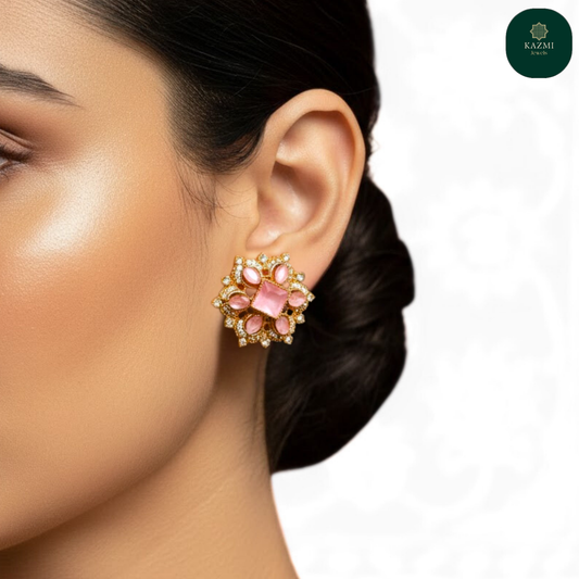 Roselle Zircon Studs