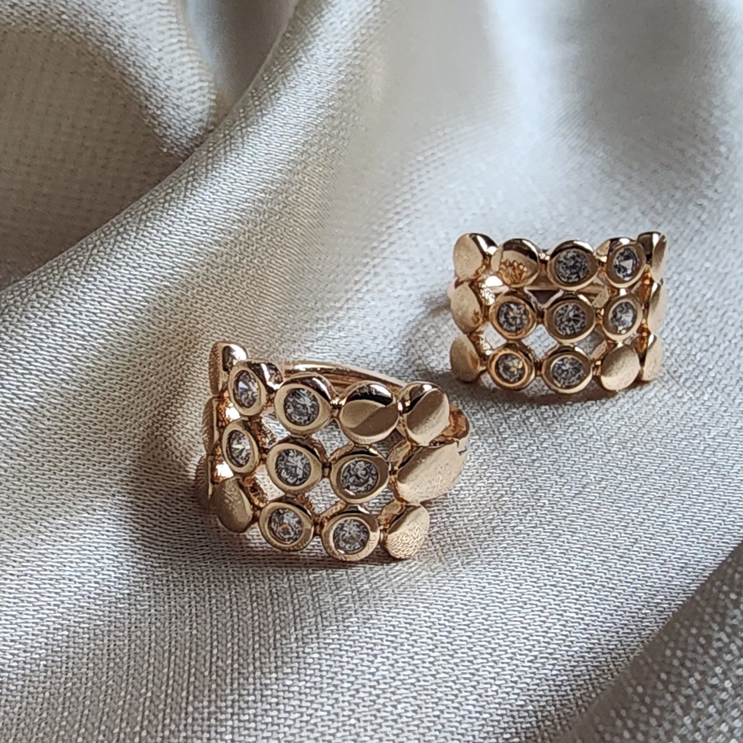 Rose Gold Zircon Studs