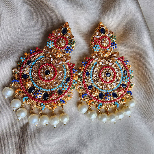 Kaleidoscope Kundan Earrings