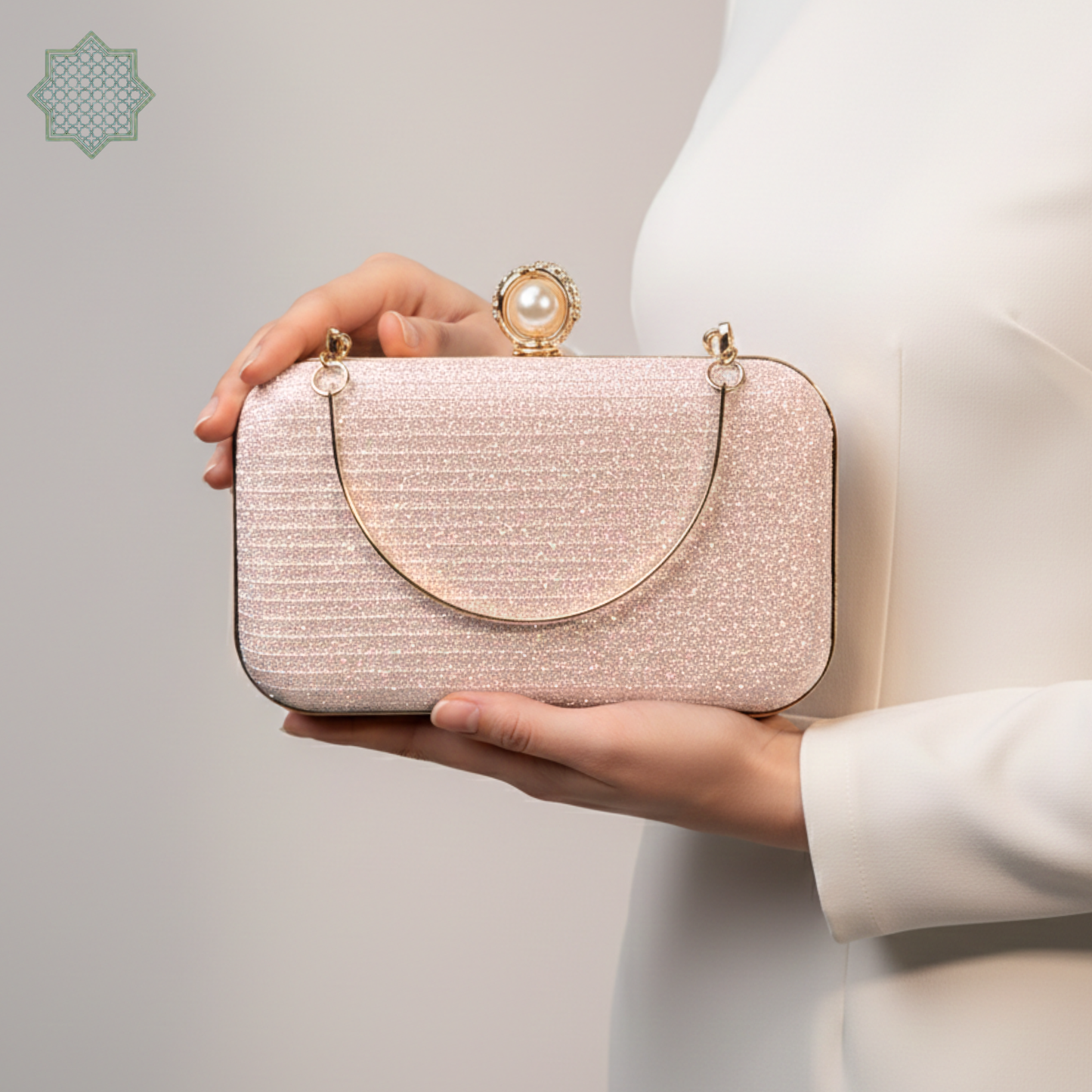 Rose Gold Lux Clutch