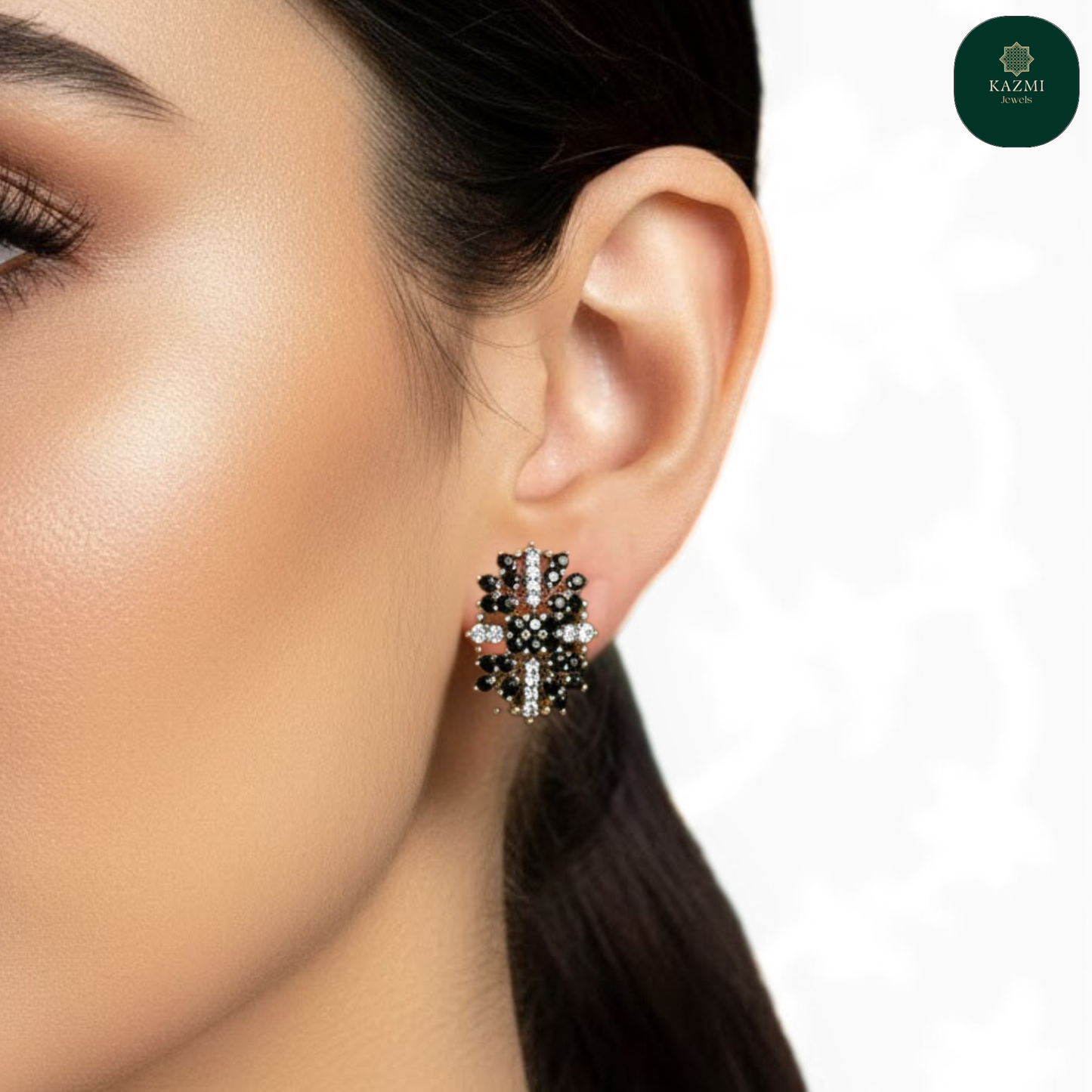 Midnight Cluster Stud Earrings