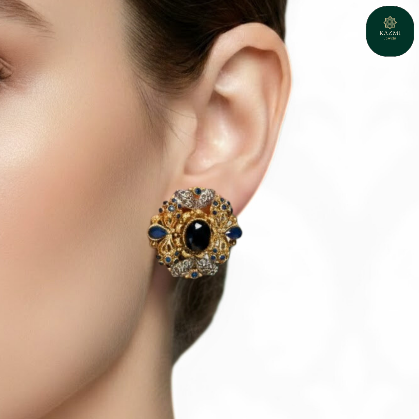 Royal Midnight Stud Earrings
