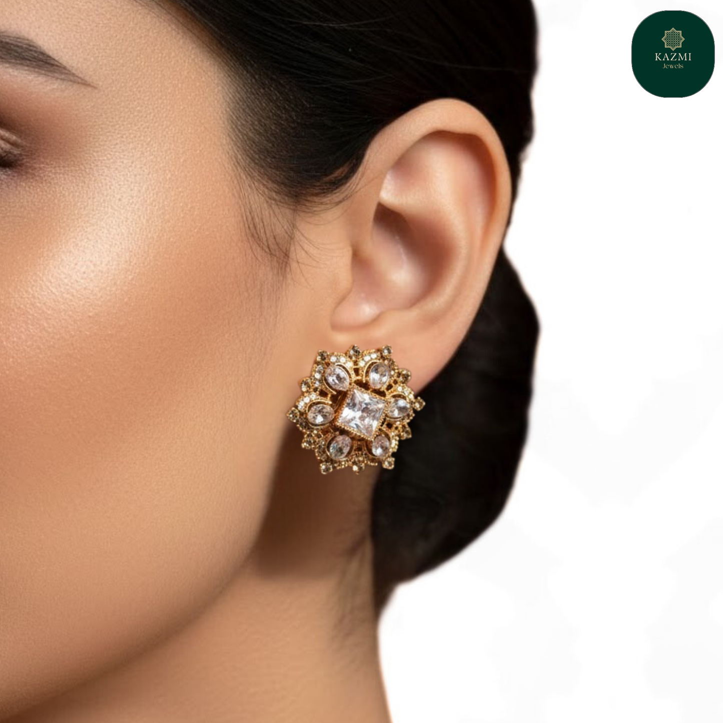Crystal Empress Stud Earrings