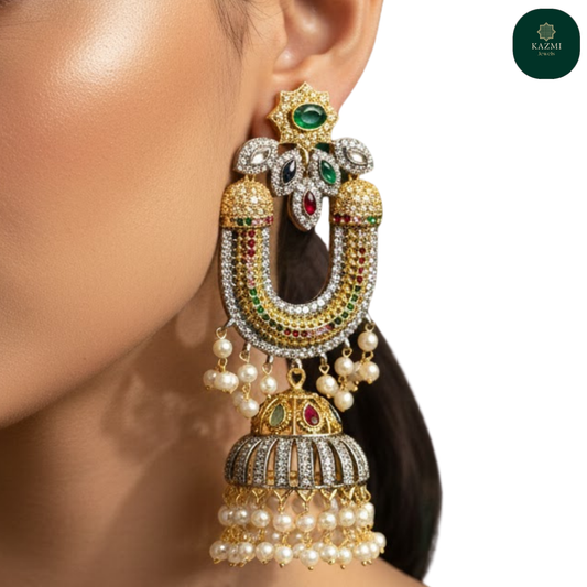 Pareesa Emerald Jhumke