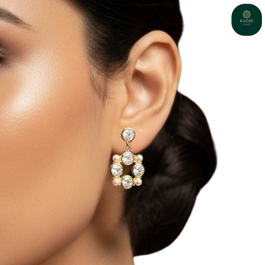 Pearl Crystal Loop Drops