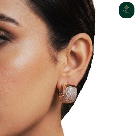 Emerald Pearl Cascade Studs