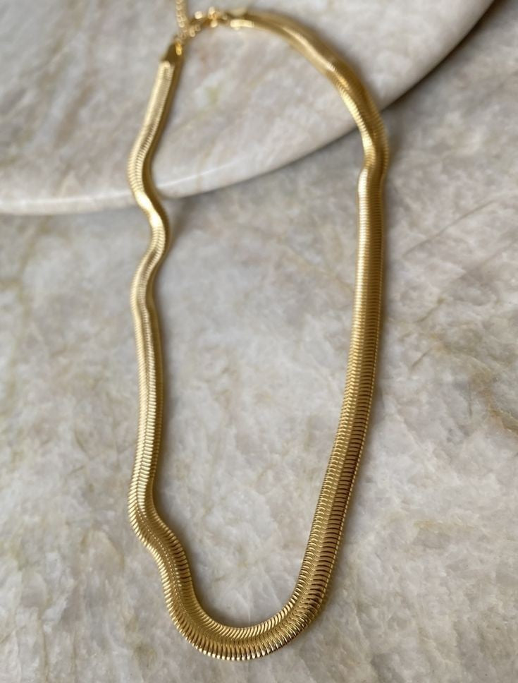 Gold Snake Necklace