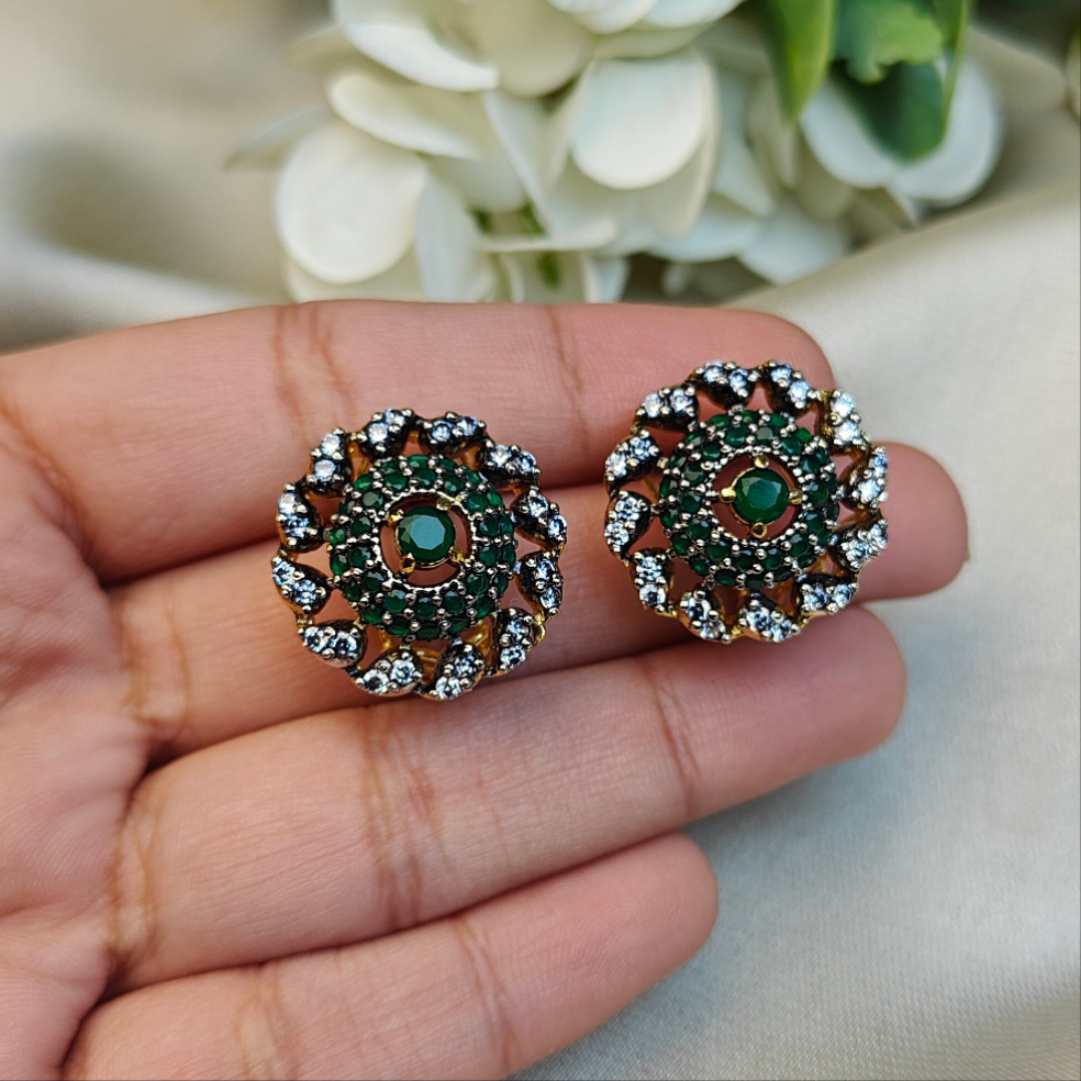 Forest Zircon Studs