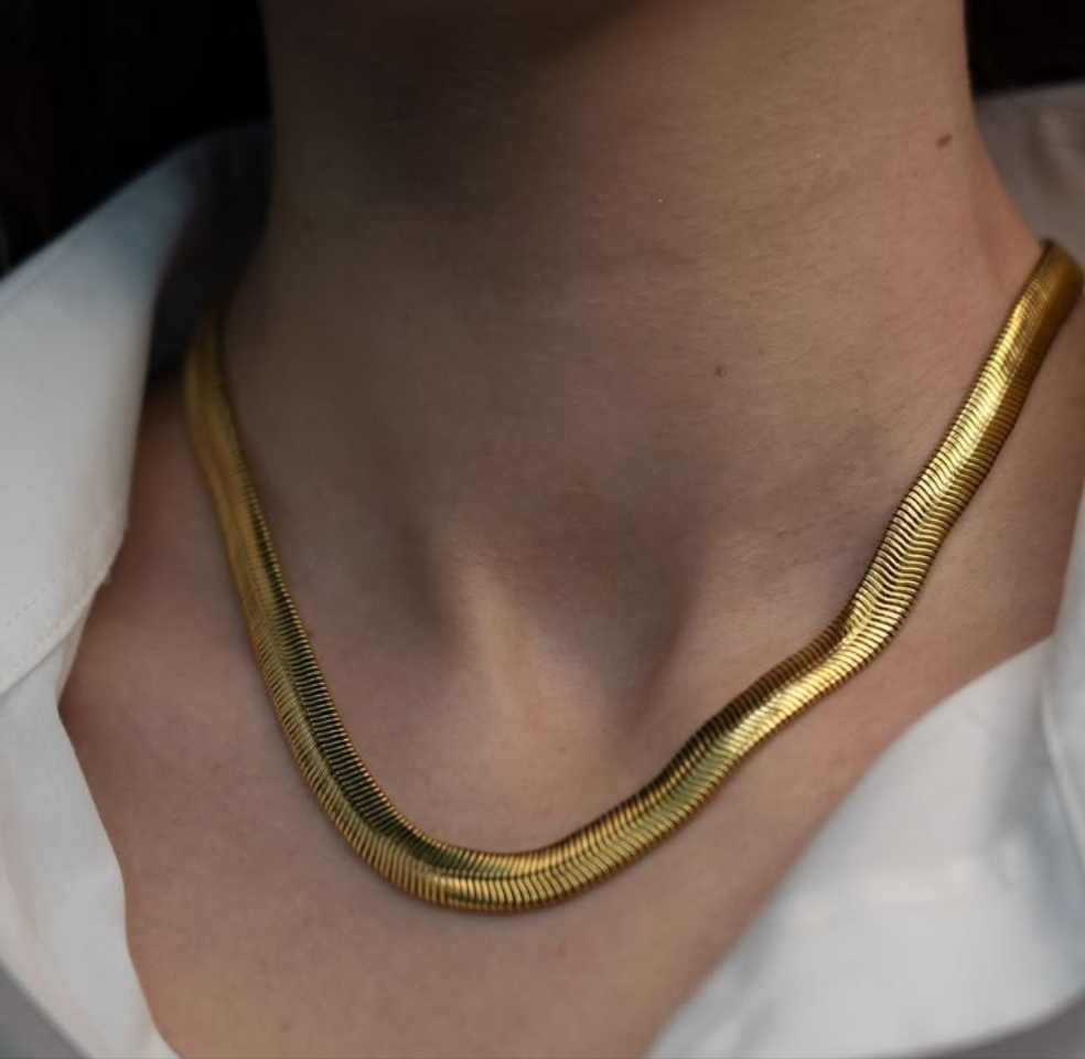 Gold Snake Necklace