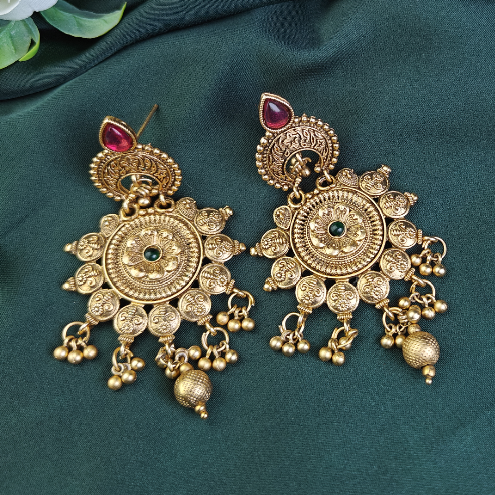 Ghazala Matt Gold Earrings