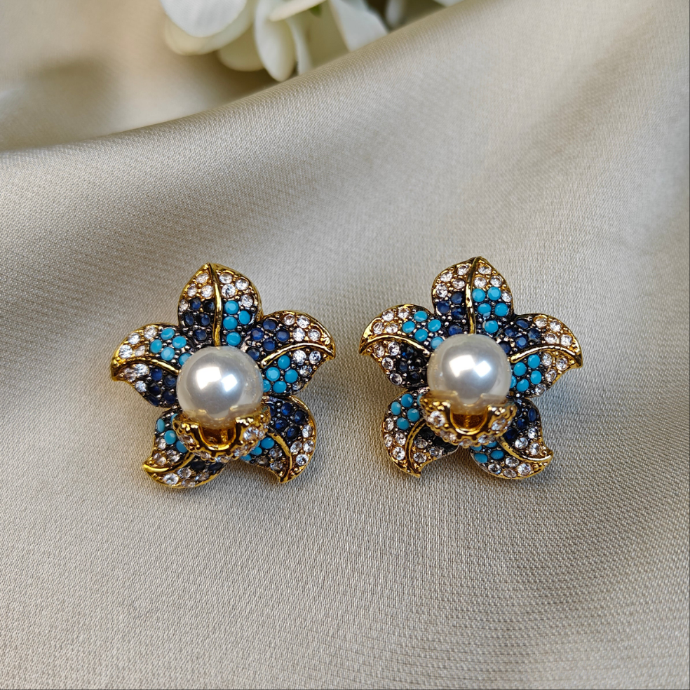 Ocean Bloom Studs