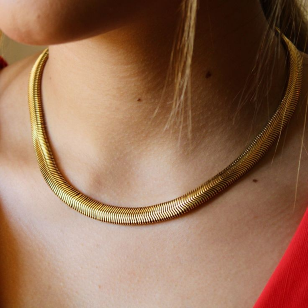 Gold Snake Necklace