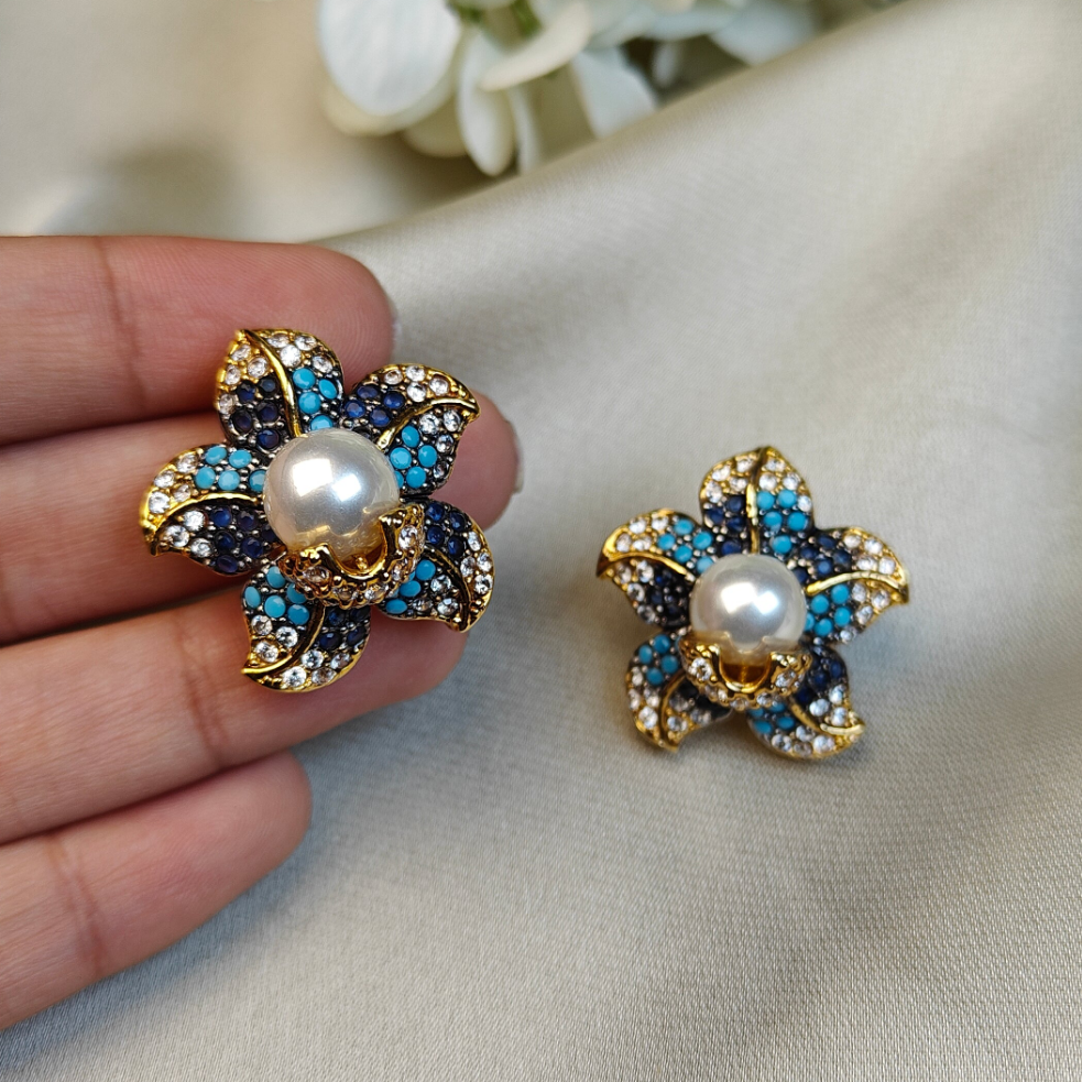 Ocean Bloom Studs