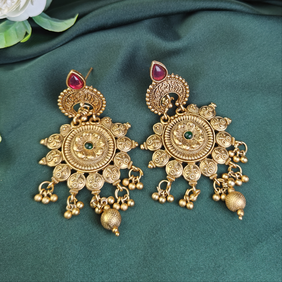 Ghazala Matt Gold Earrings