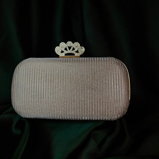 Moonlit Gold Clutch