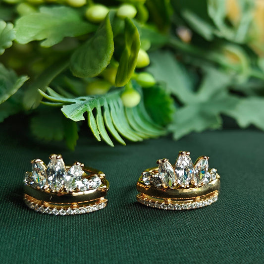 Crown Zircon Studs