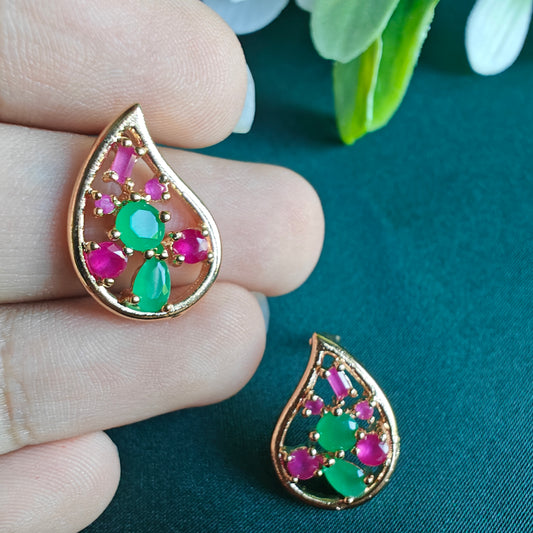 Magenta Petal Studs