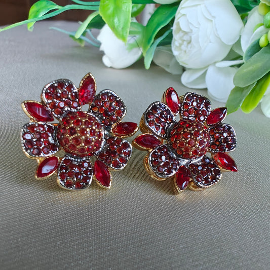 Scarlet Rose Studs