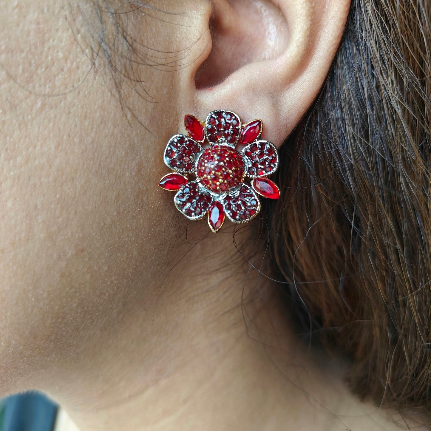 Scarlet Rose Studs