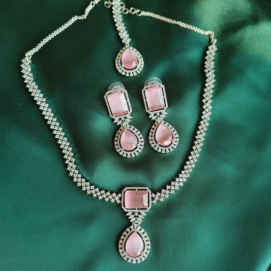 Soft Rose Silver Set