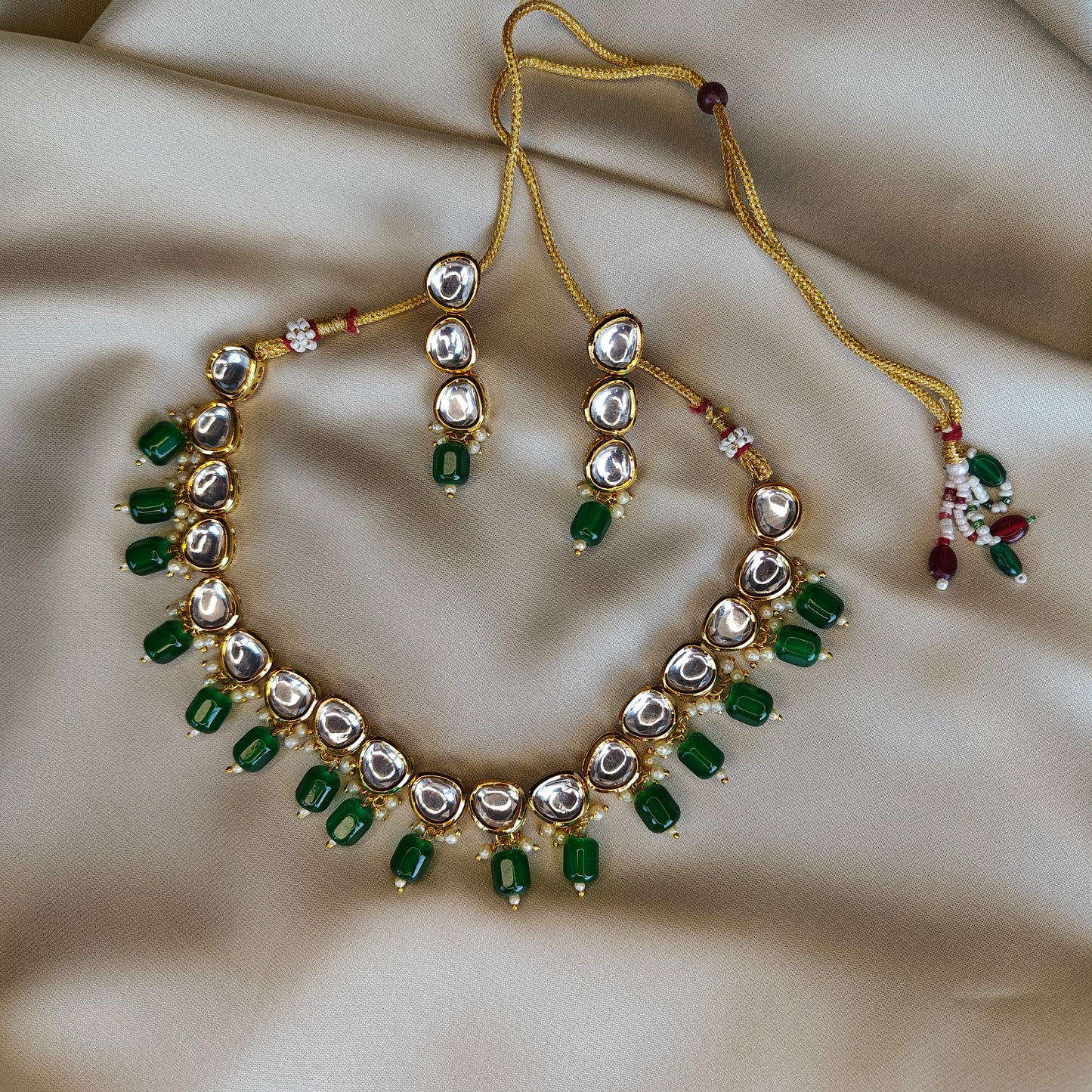 Emerald Jaipur Kundan Set