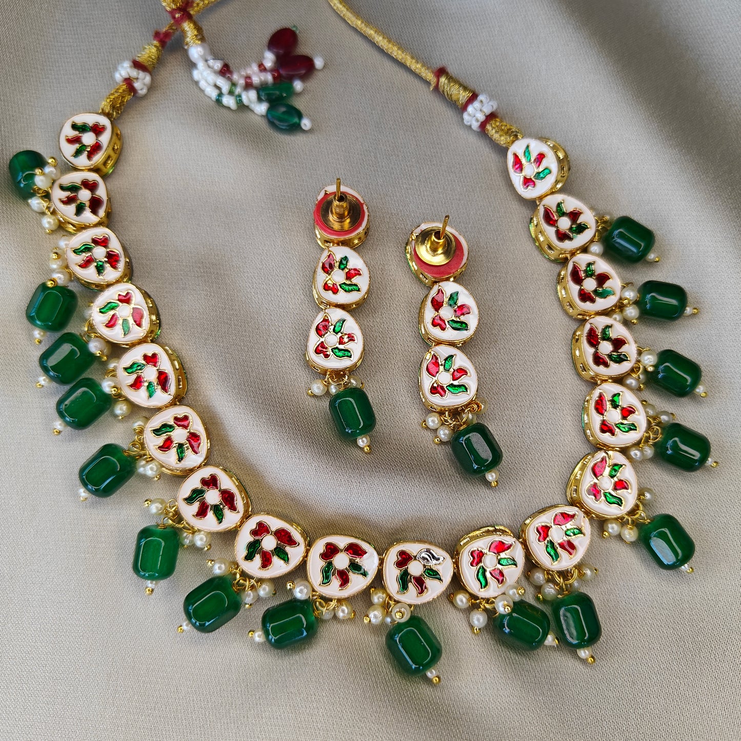 Emerald Jaipur Kundan Set